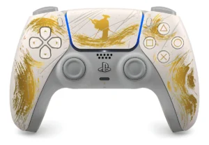 Leia mais sobre o artigo Controle Sem Fio Dualsense Edição Limitada Ouro Ghost Of Yotei Ps5