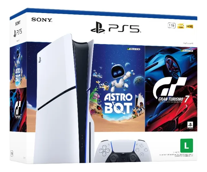 No momento, você está visualizando Console Playstation®5 Slim Disk – Pacote Astro Bot E Gran Turismo 7 Branco