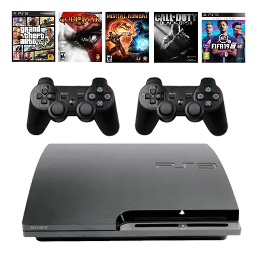 No momento, você está visualizando Ps3 Playstation 3 + 49 Jogos + 2 Controles + Nf-e E Garantia